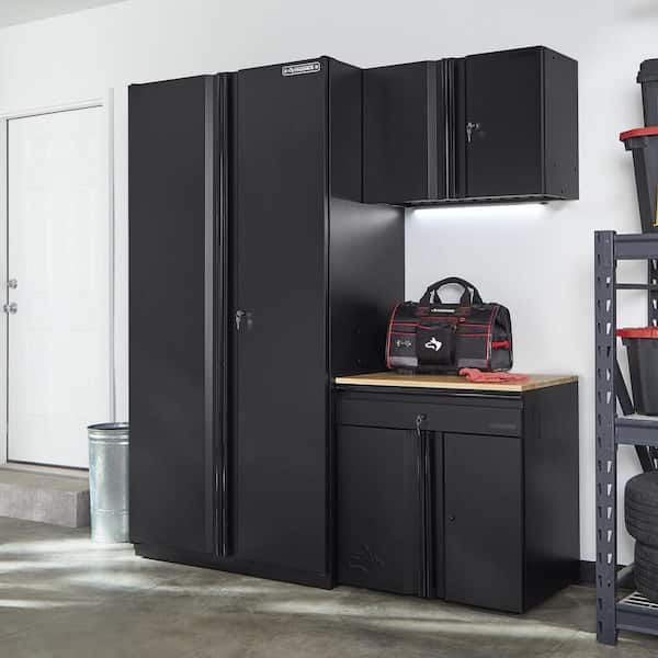 Husky 3-Piece Extra Wide Heavy Duty Welded Steel Garage Storage System
