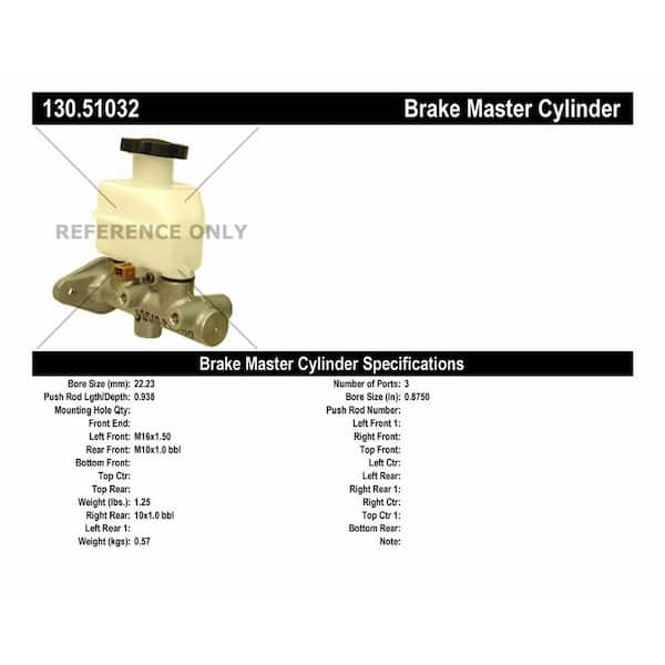 Centric Parts Brake Master Cylinder 2004-2006 Hyundai Elantra 2.0L