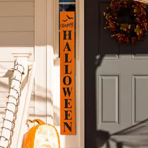 60 in. H Wooden Happy Halloween Porch Sign, KD