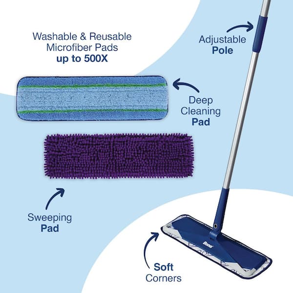 16.5 in. Microfiber Pet System Flat Mop