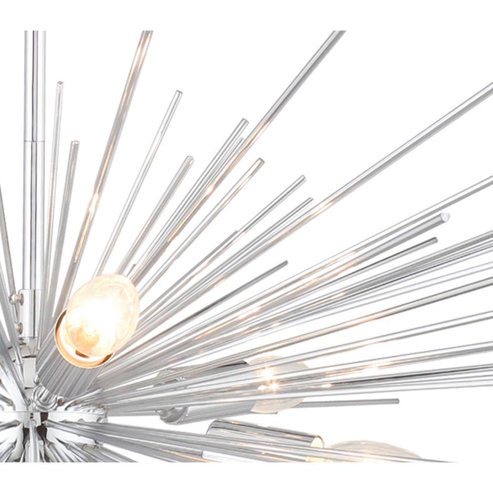 Chrome Crystal 6-Light Sputnik Sphere Chandelier