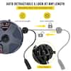 VEVOR Retractable Extension Cord Reel 50 ft. Plus 3.2 ft. 16AWG