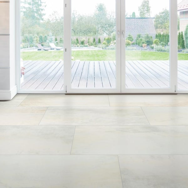 MSI Metallic Blanche 24 in. x 48 in. Matte Porcelain Look Floor