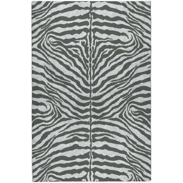 Dream Shag Premium Machine Washable Abstract ADS42 Gray 9 ft. x 12 ft. Area Rug