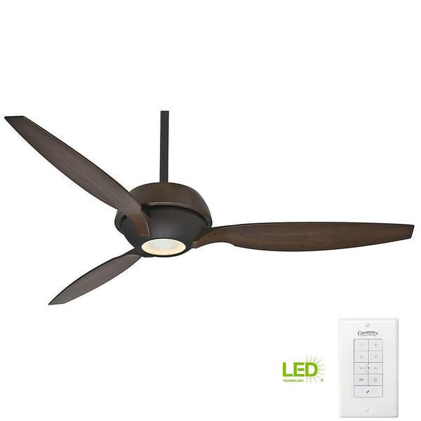 Casablanca Riello 60 in. Integrated LED Indoor Mainden Bronze Ceiling Fan with Universal Wall Control