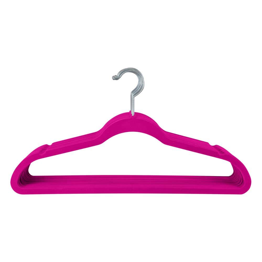 Plastic Pant Clips for Velvet Hangers, Pink