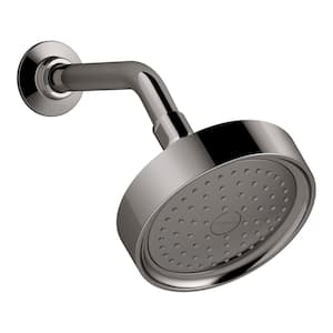 Purist Single-Function 1-Spray Patterns 5.5 in. Wall Mount Fixed Shower Head in Vibrant Titanium