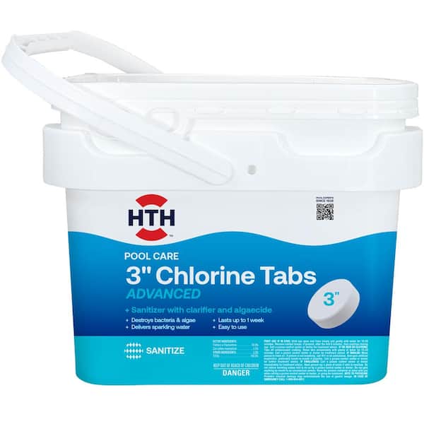 HTH 3 in. 25 lb. Pool Care Chlorinating Tabs Advanced