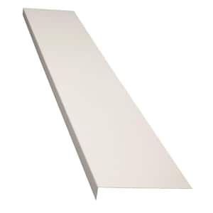 Classic Series 11 in. x 84 in. White Powder Coated Steel Foundation Plate for Cellar Door