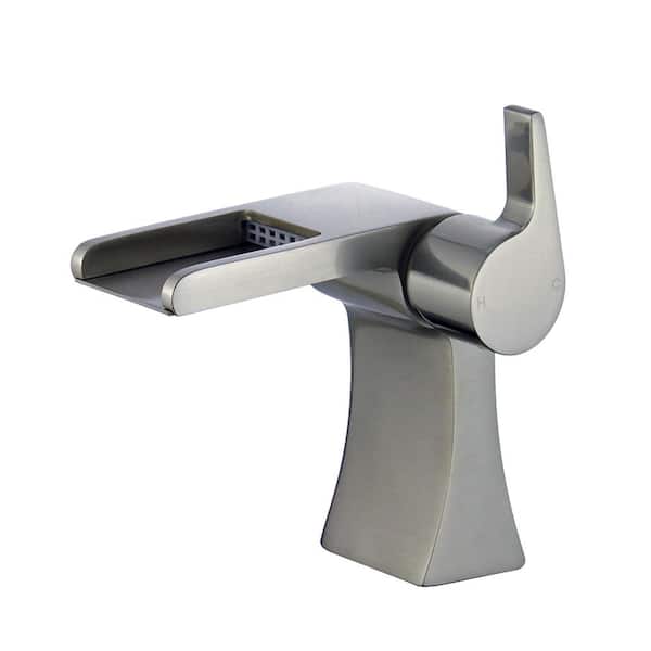 Salamanca Single Hole Single-Handle Bathroom Faucet in Brushed Nickel