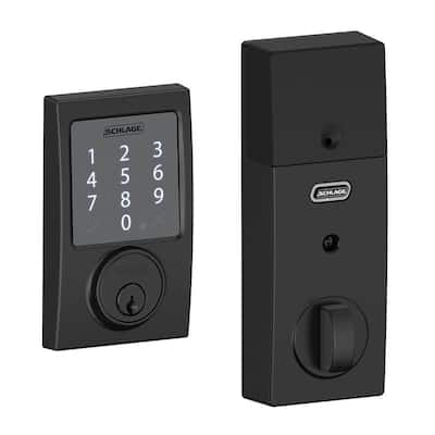 Century Matte Black Sense Smart Door Lock