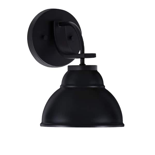 Unbranded Olympia 1-Light Matte Black Wall Sconce