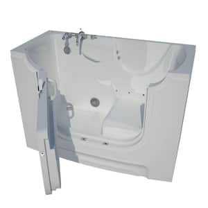 Nova Heated Wheelchair Accessible 5 ft. Walk-In Air Jetted Tub in White with Chrome Trim