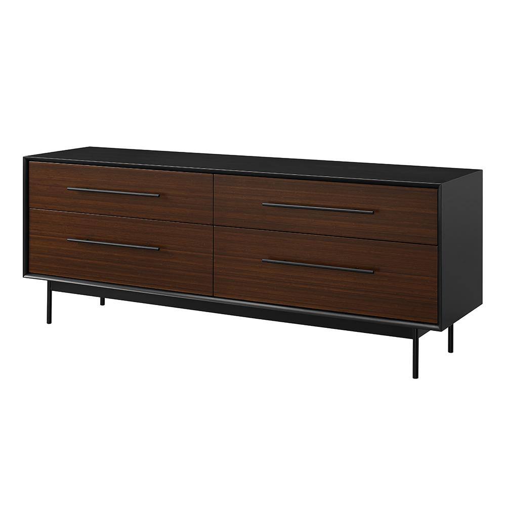 Park Avenue Black Double Dresser with Soft Close Dovetail Drawers