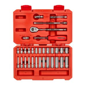 1/4 in. Drive 6-Point Socket and Ratchet Set (33-Piece)