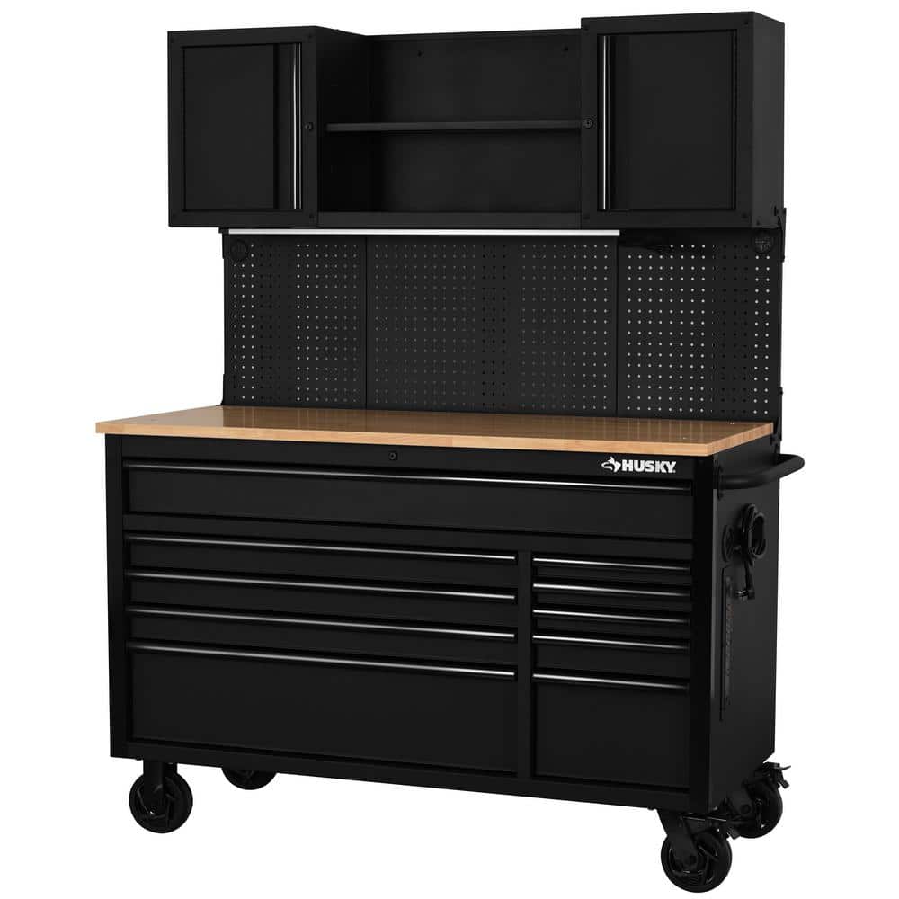 International 56 in. W x 27.6 in. D 10-Drawer Matte Black Heavy