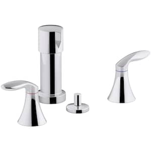 Coralais 2-Handle Bidet Faucet in Polished Chrome