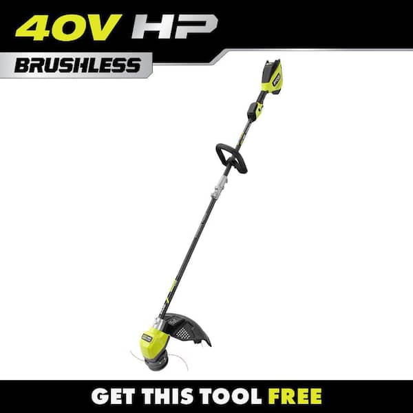 40V HP Brushless Whisper Series 17 in. Cordless Battery Carbon Fiber Shaft String Trimmer (Tool-Only)