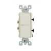 Decora 15 Amp Single Pole Dual Switch, White