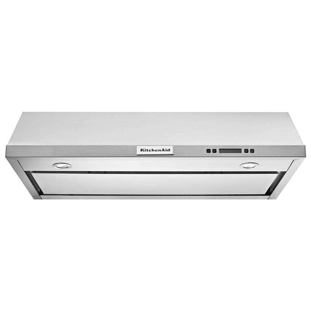 KitchenAid 30 in. Convertible Under Cabinet Range Hood in Stainless Steel, Silver