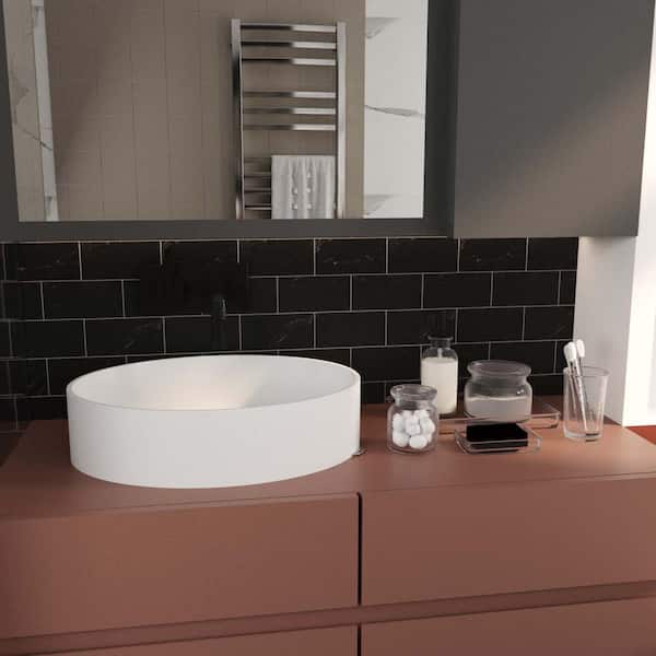 12 in. x 12 in. Black Peel and Stick Wall Tile 10-Pieces Vinyl Floor Tiles Removable Decorative Wall Tiles (10 sq. ft.)