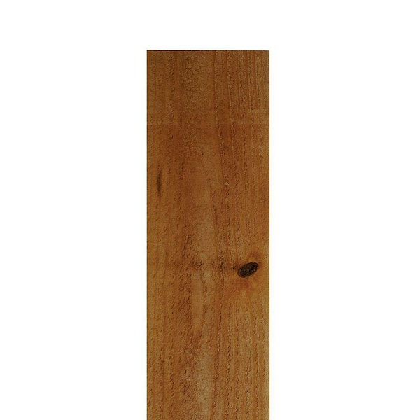 Ready Seal 1 in. x 6 in. x 8 ft. Pecan Stained Cedar Flat Top Fence Picket