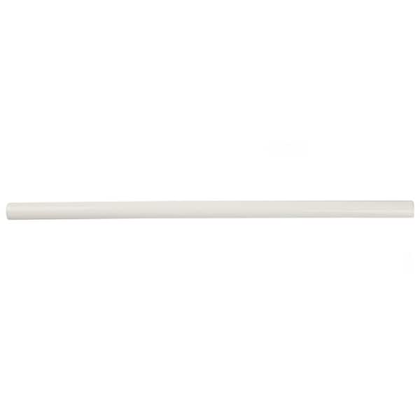 Twist White Ice 1/2 in. x 11-3/4 in. Glossy Ceramic Wall Tile Trim