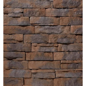 Walnut Ledgestone Flats 4 in. x 6 in. to 17 in Siding - 5 SF