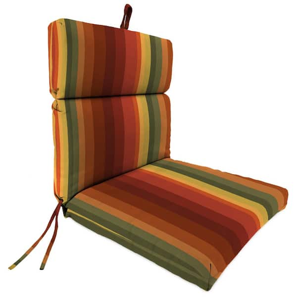 Jordan Manufacturing 44 in. L x 22 in. W x 4 in. T Outdoor Chair Cushion in Islip Cayenne