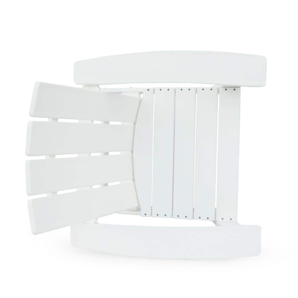Robbyn Modern White Resin Adirondack Outdoor Chair