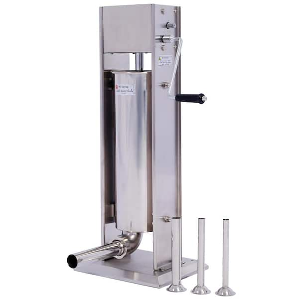 Vertical Meat Stuffer – 3L Sausage Stuffer Machine with Nozzles – 7 Penn