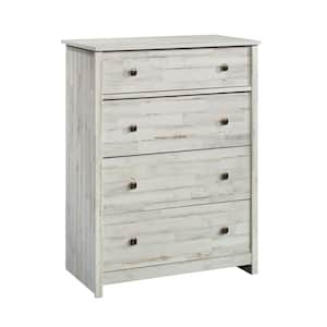 River Ranch 4-Drawer White Plank Chest of Drawers 42.126 in. x 31.732 in. x 17.874 in.