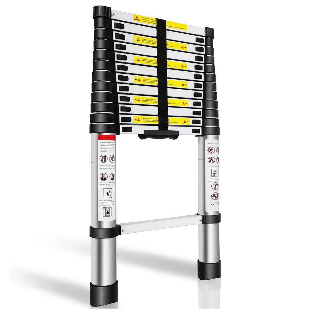 12.5 ft Aluminum Telescoping Extension Ladder Composter Portable Multi-Purpose 330 lbs Load Capacity 1 Pack price history on PriceWatchPro