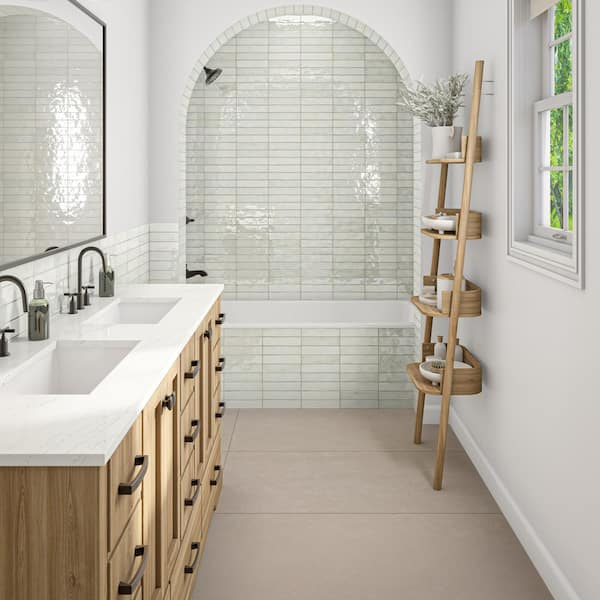 Cohesion Taupe 24 in. x 48 in. Color Body Porcelain Floor and Wall Tile (15.37 sq. ft. /case)