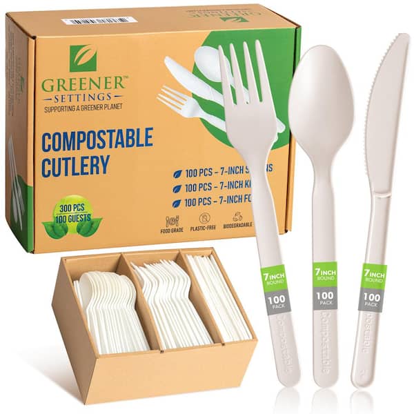 Comfy Package Clear Heavyweight Plastic Knives Heavy Duty Disposable  Silverware, 50-Pack 