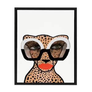 Sylvie "Cheetah 4" by Kendra Dandy of Bouffants and Broken Hearts Framed Canvas Wall Art