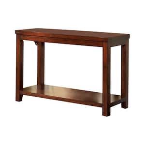 48 in. Brown Rectangle Wood Console Table with Storage