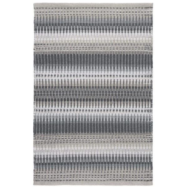 Folly Handwoven Grey 6 ft. x 9 ft. Outdoor Area Rug