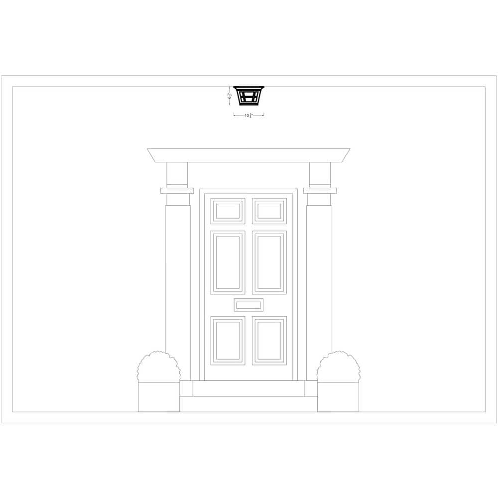 Herrington Transitional Black Outdoor Ceiling Flush Mount with Clear Seeded Glass