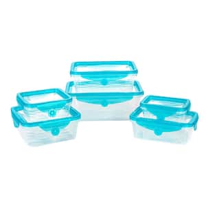 12-Pieces Stretch and Fresh Stretchable Silicone Air-Tight Food Storage Container Set