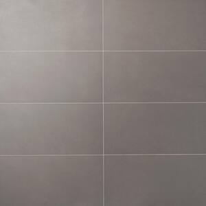 Technique Dark Gray 12 in. x 24 in. Matte Porcelain Floor and Wall Tile (9.68 sq. ft./Case)