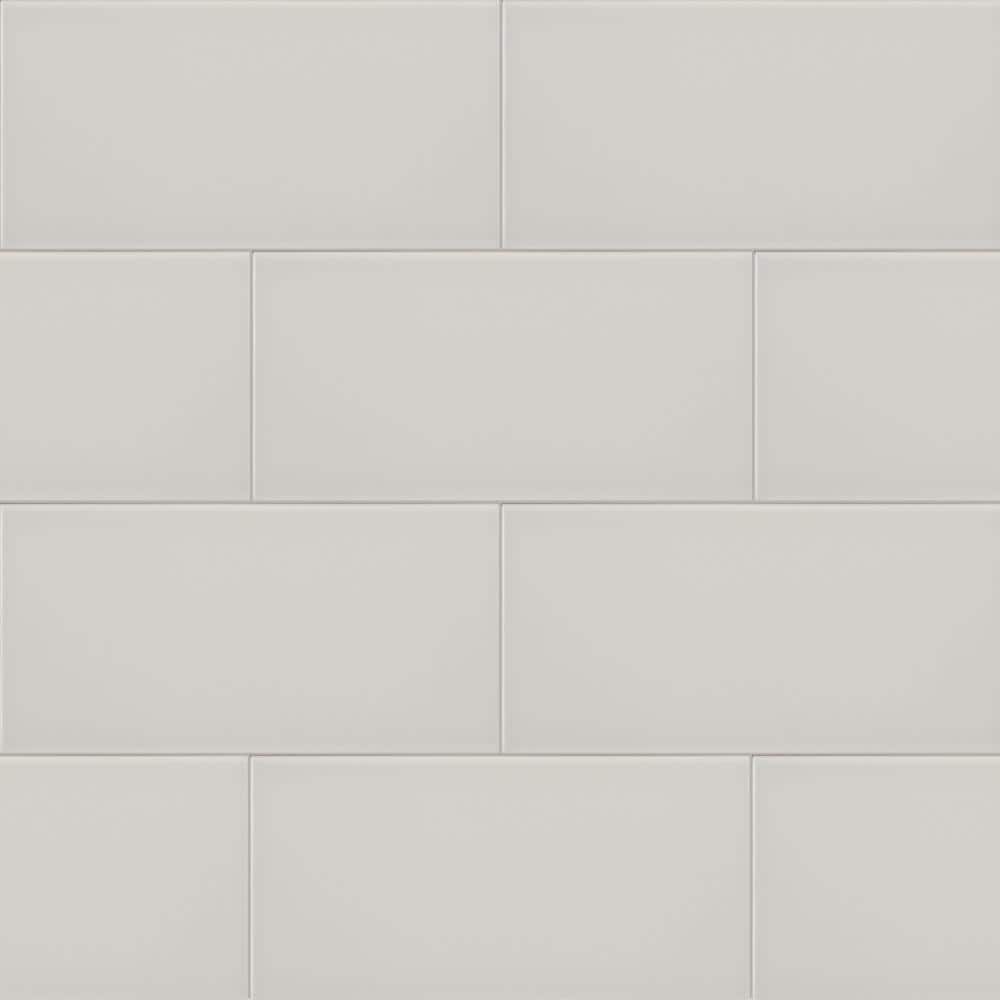 Streamline Dorian Light Gray 3 in. x 6 in. Matte Ceramic wall Tile (11.19 s