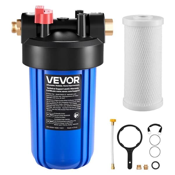 RV Water Filtration System, Drinking Water Filter System with Replaceable Cartridge for Campers, Remove Sediments