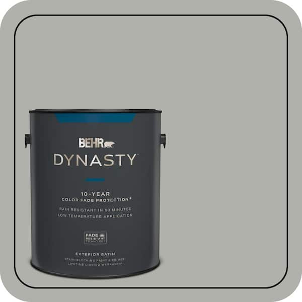 BEHR DYNASTY 1 gal. #BNC-06 Urban Putty Satin Enamel Exterior Stain-Blocking Paint & Primer