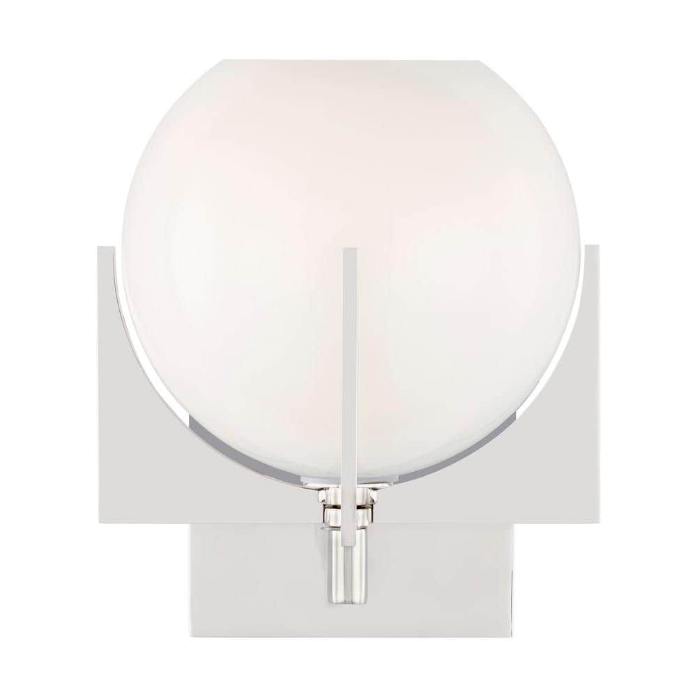 Kristoff Polished Nickel Single Light Dimmable Sconce