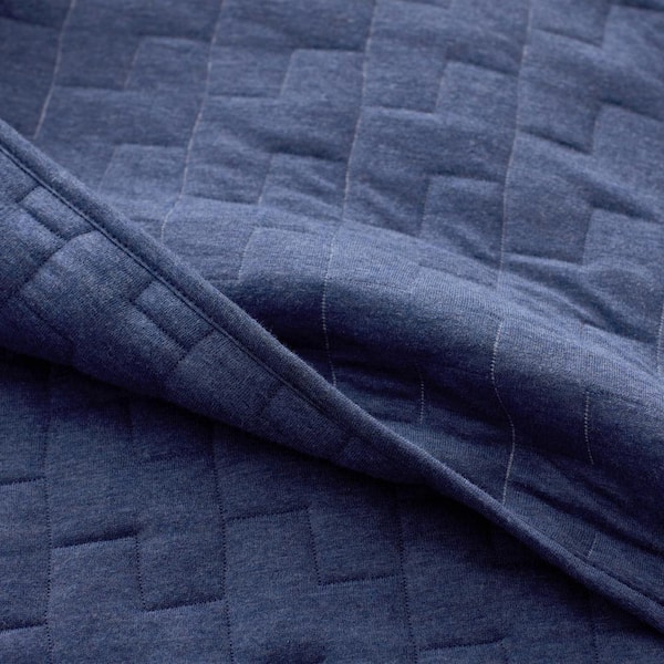 Air Layer Blue King Cotton Blend Quilt