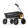 Gorilla Carts Cu Ft Patented Poly Dumping Garden Cart Lbs