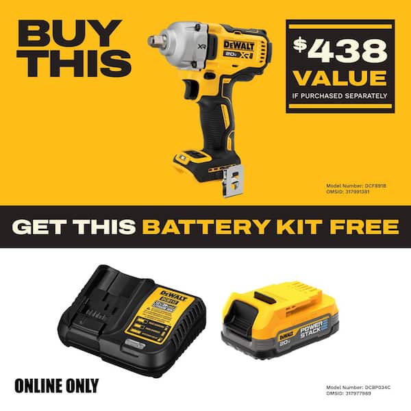 20V MAX XR Cordless 1/2 in. Impact Wrench (Tool Only)