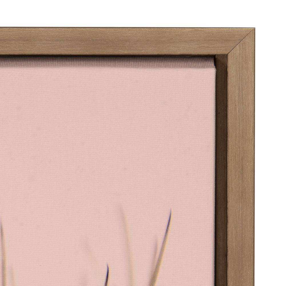 Gold Framed Cactus Print on Canvas Wall Art, 18x24