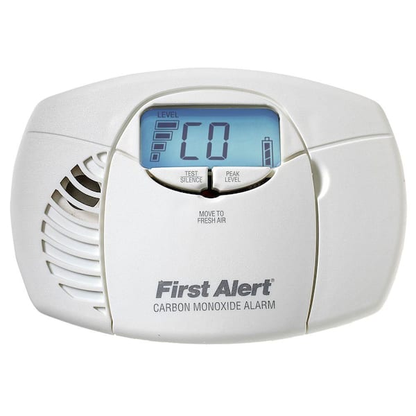 First Alert Battery Powered Carbon Monoxide Detector Alarm with Digital Display